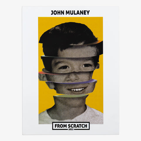Poster of John Mulaney as a kid with text "JOHN MULANEY FROM SCRATCH 2022"